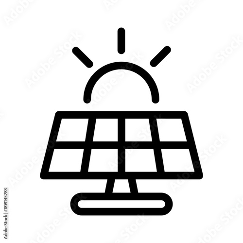 Solar cell icon