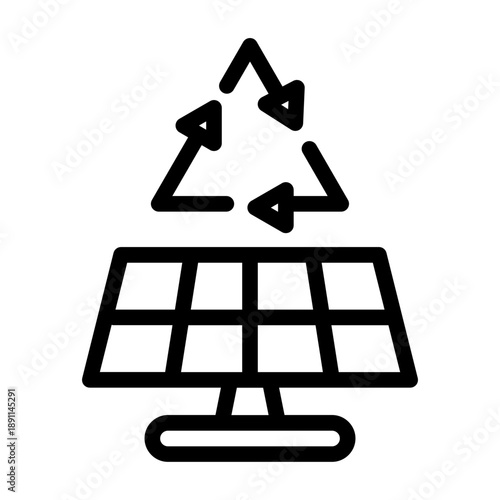 Solar cell icon