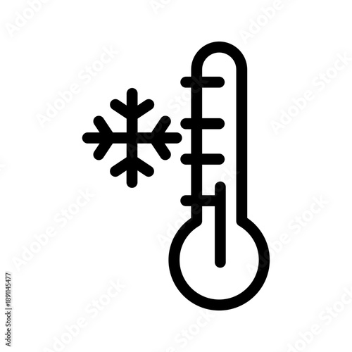 Cool thermometer icon
