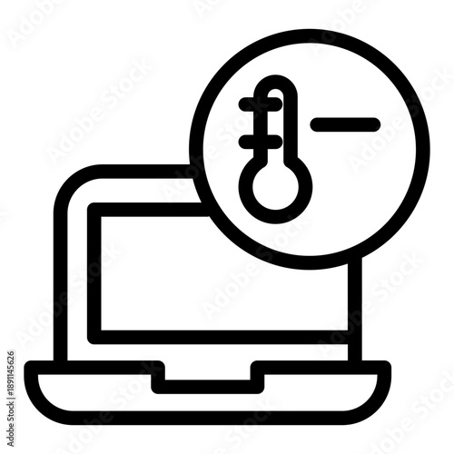 Cool temperature computer icon