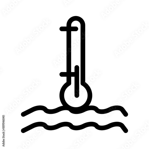 Cool temperature water icon