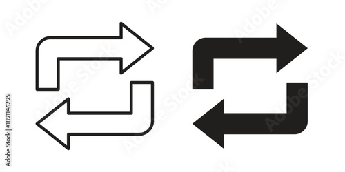 Arrows repeat icon for templates, web design and infographics. EPS10