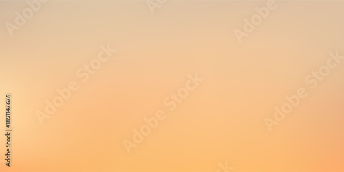 Pastel gradient background combines yellow and orange shades with smooth color transitions. Soft light creates an ethereal atmosphere of dawn and sunset. Vector illustration.