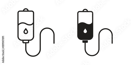 Blood transfusion icon for templates, web design and infographics. EPS10