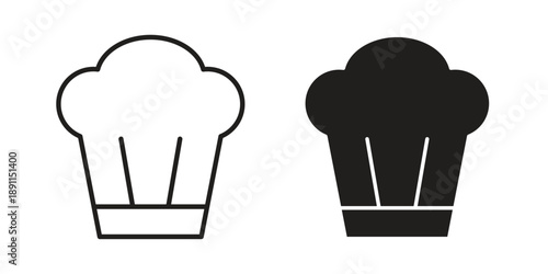 Chef hat icon for templates, web design and infographics. EPS10