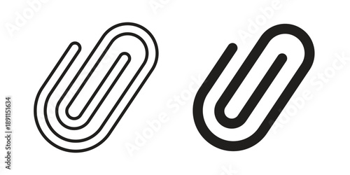 Clip icon for templates, web design and infographics. EPS10