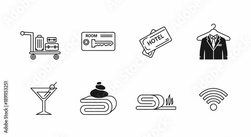 Set of decorative gift boxes with various designs and ribbons isolated