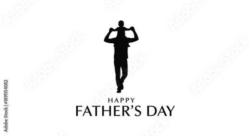 A father s day greeting featuring a dark figure silhouette