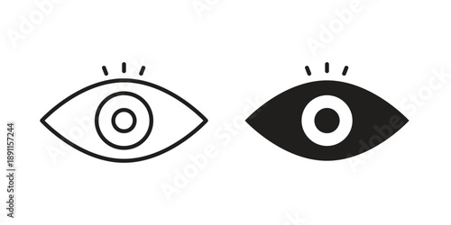 Eye icon for templates, web design and infographics. EPS10