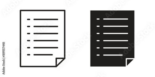 File icon for templates, web design and infographics. EPS10