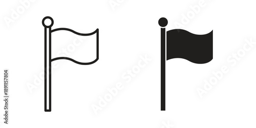 Flag icon for templates, web design and infographics. EPS10