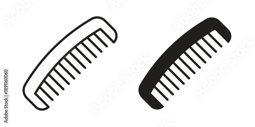 Hair brush icon for templates, web design and infographics. EPS10