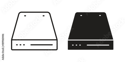 Hard Disk icon for templates, web design and infographics. EPS10