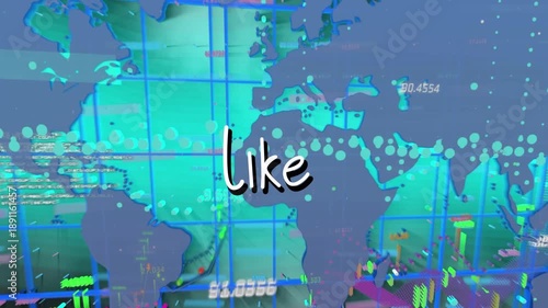 Animation of christmas greetings and using tablet over christmas tree