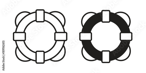 Life buoy icon for templates, web design and infographics. EPS10