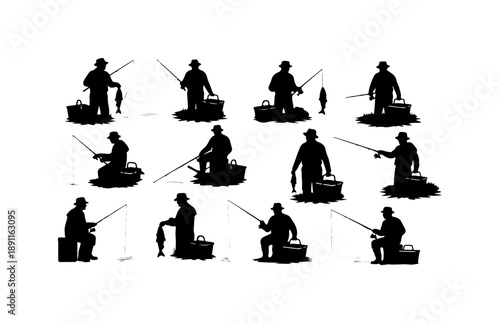 Silhouettes of Fishermen