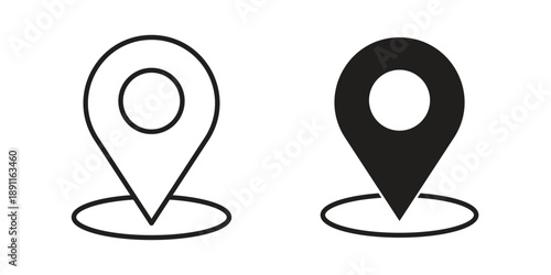 Map marker icon for templates, web design and infographics. EPS10