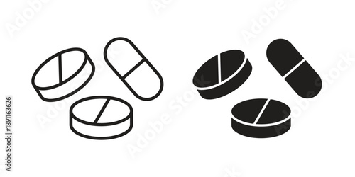 Medicine icon for templates, web design and infographics. EPS10