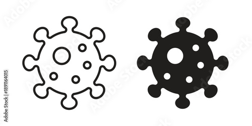 Microorganism icon for templates, web design and infographics. EPS10