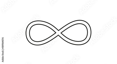 Abstract infinity symbol modern graphic of endless possibilities