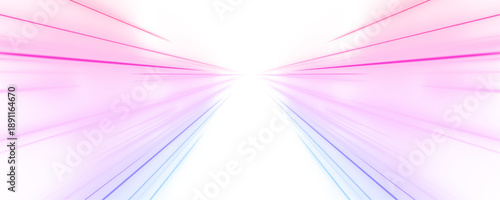 Glowing neon horizontal lines, laser beams and particle motion create an acceleration effect with vibrant red and blue speed beams and abstract lens flares, creating a captivating visual composition.	