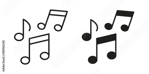 Music icon for templates, web design and infographics. EPS10