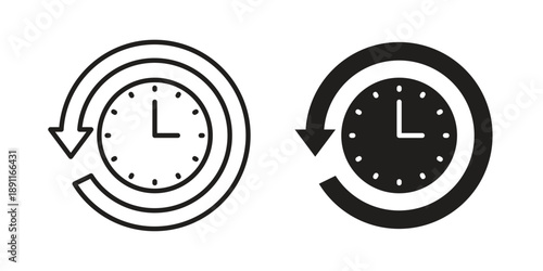 Past time icon for templates, web design and infographics. EPS10