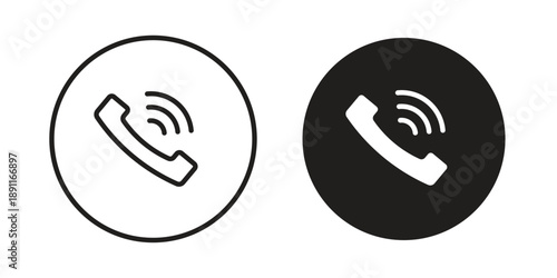 Phone call icon for templates, web design and infographics. EPS10
