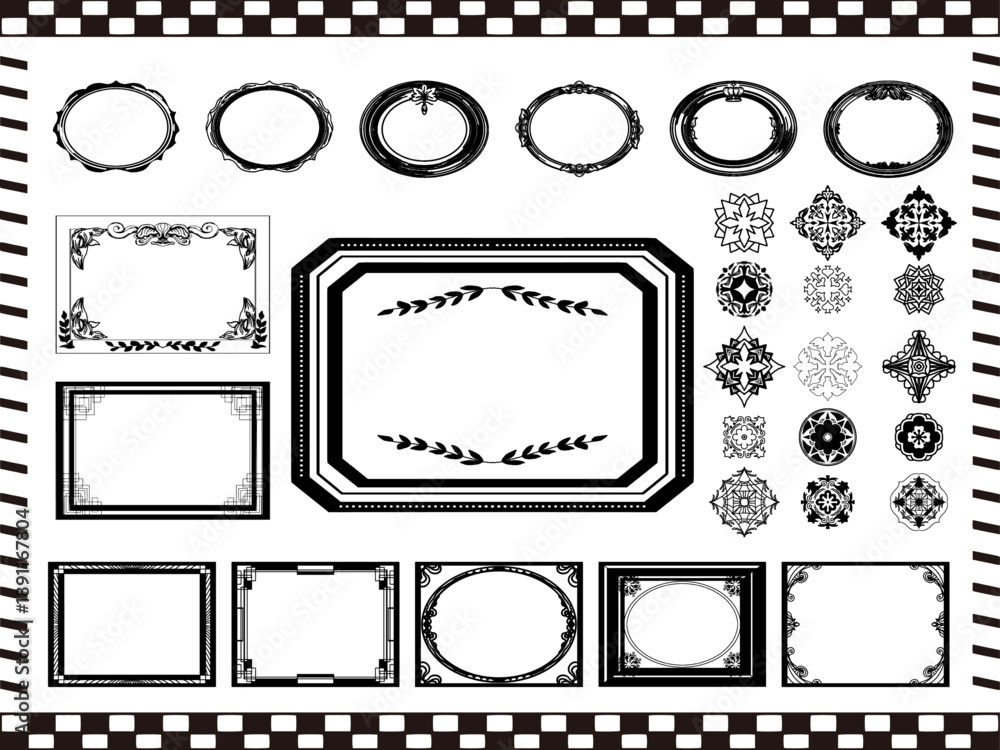 Obraz premium アンティークフレームセット