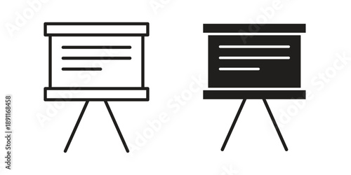 Presentation icon for templates, web design and infographics. EPS10