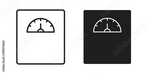 Scale icon for templates, web design and infographics. EPS10