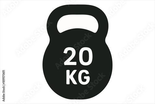 Stylish Black Kettlebell for Strength Training and Fitness