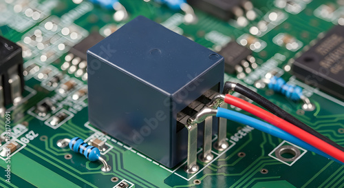 Electronic Relay on PCB with Wires