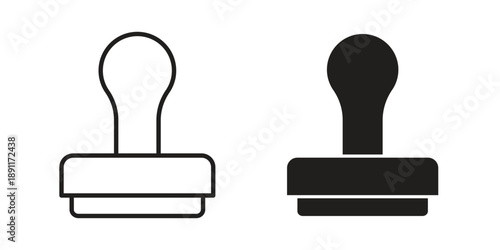 Stamp icon for templates, web design and infographics. EPS10