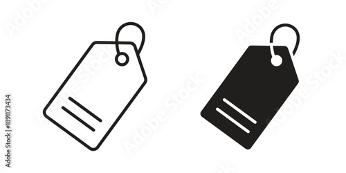 Tag icon for templates, web design and infographics. EPS10