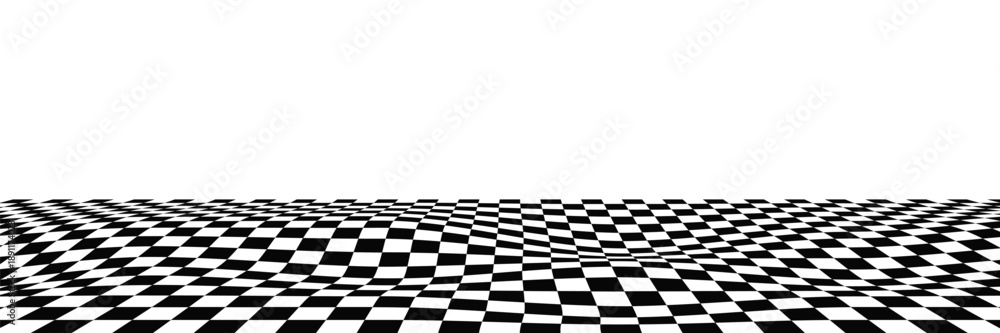 Naklejka premium Black and white checkered pattern, Checkerboard seamless pattern. Eps 10