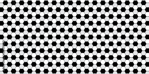 Football seamless pattern. Ball texture background. Flat style. Repeating ball pattern. Soccer ball pattern.  Vector illustration.