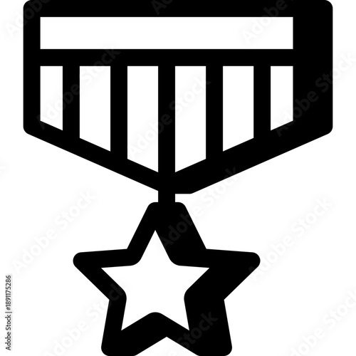 Army Medal, Millitary Award Icon