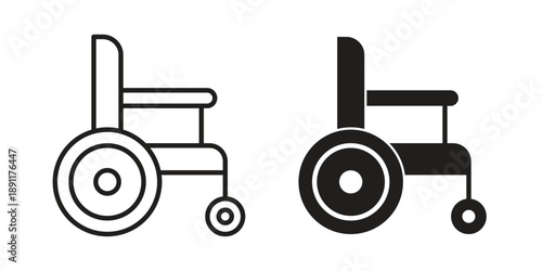 Wheelchair icon for templates, web design and infographics. EPS10