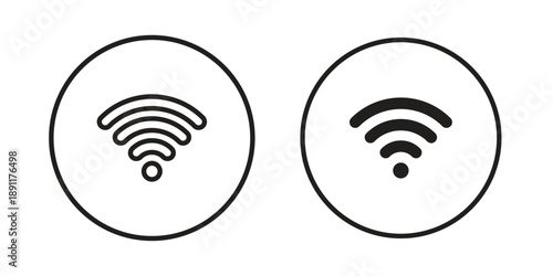 Wifi icon for templates, web design and infographics. EPS10