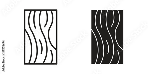 Wood board icon for templates, web design and infographics. EPS10