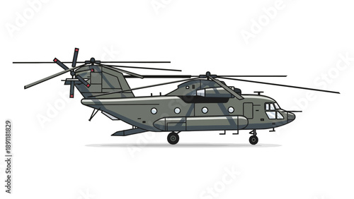 Side view pixel art of a tandem rotor helicopter in flight