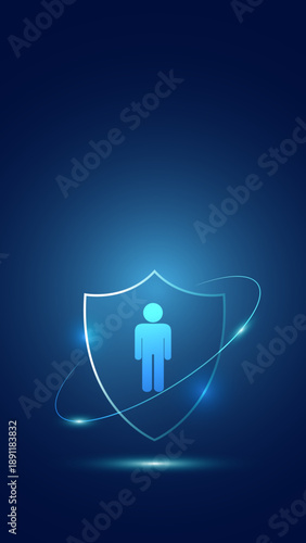 scudo, protezione, sicurezza, protetto, sicuro, persona, utente