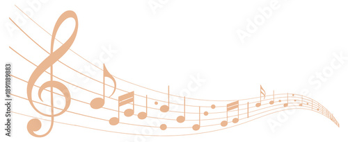 Stylized symbol with music notes, artistic vector illustration, melody icon, sound design, decorative music graphics, creative musical notation, music theme