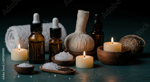 Spa Set with Candles and Aromatherapy
