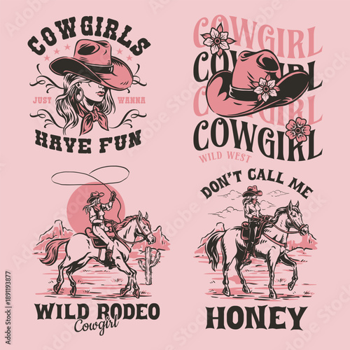Cowgirls in the wild west