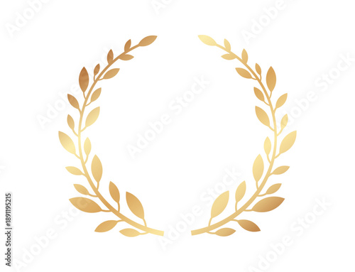 Golden Laurel Wreath Frame for Awards and Movie Festivals

