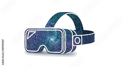 Immersive Virtual Reality Headset with AI Integration Exploring Digital Worlds, Futuristic Technology, and Enhanced User Experiences