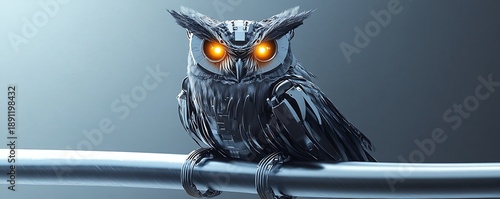 Imagine a futuristic ecosystem where robotic insects pollinate glowing metal flowers, cybernetic birds glide through neon skies, mechanical land animals roam chrome forests, and sleek aquatic robots s