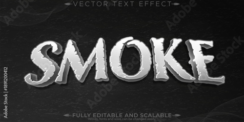 Horror text effect, editable monster and scary text style